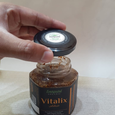 Open jar of Vitalix